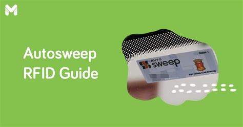 i lost my rfid card|what is autosweep rfid.